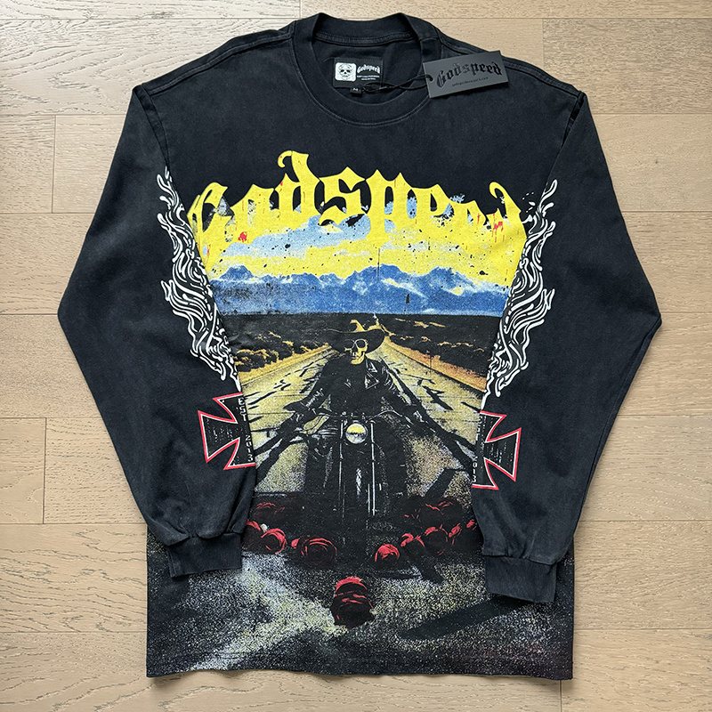 Godspeed Out of Many One Graphic Long-Sleeve T-Shirt — front