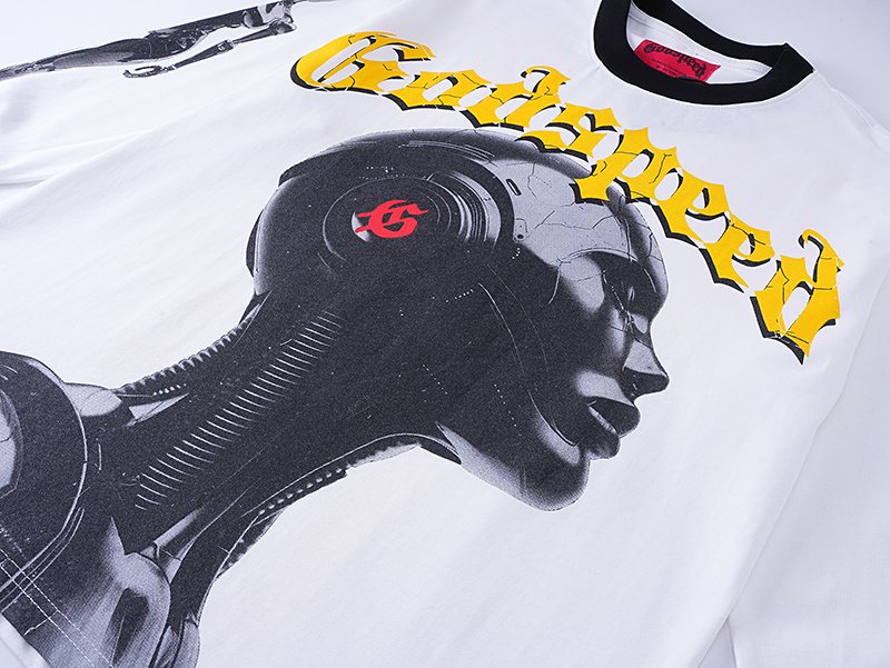 Godspeed Robot Graphic Long-Sleeve T-Shirt — detail