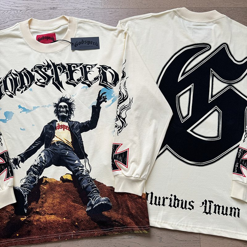 Godspeed E Pluribus Unum Graphic Long-Sleeve T-Shirt — context