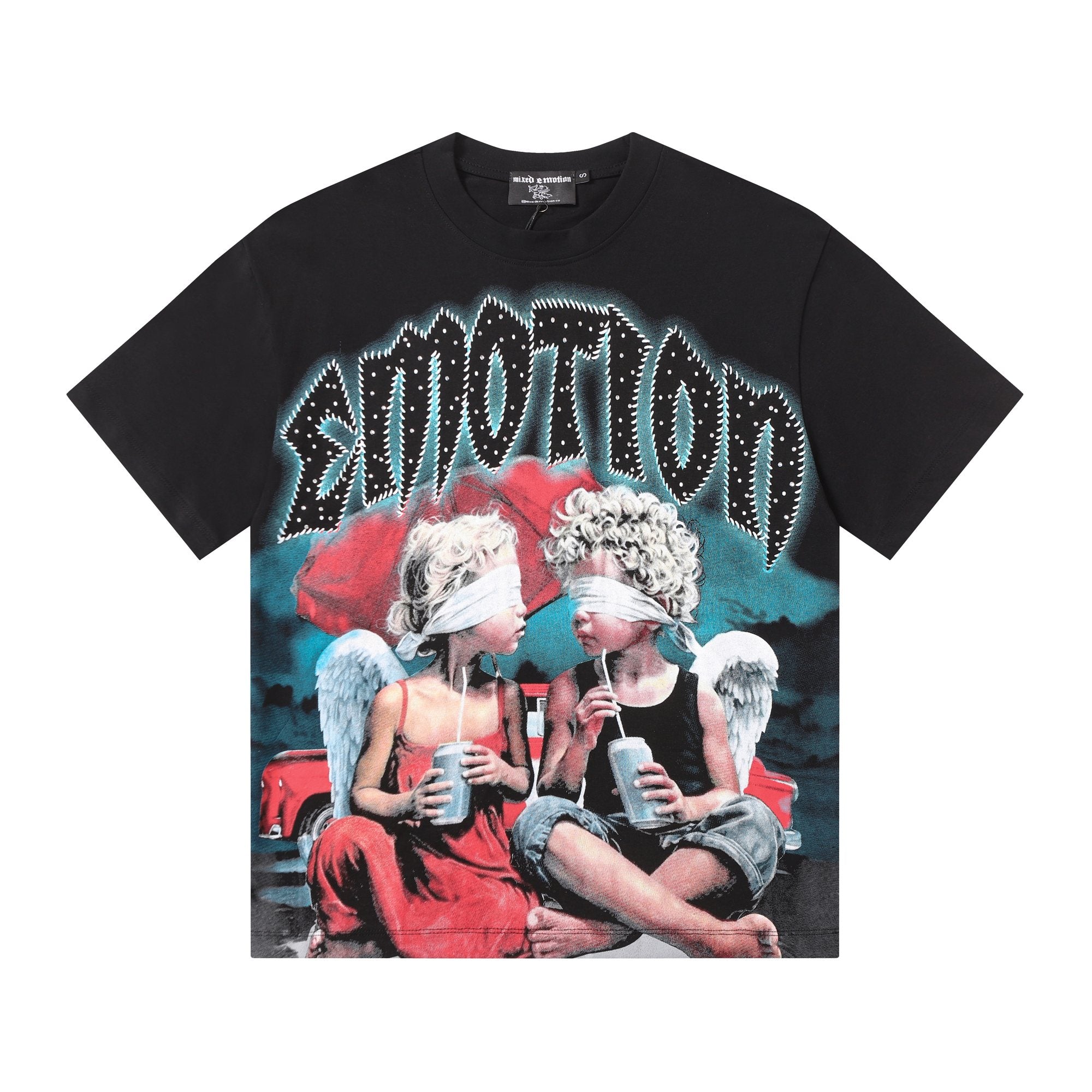 MIXED EMOTION Angel Graphic Short-Sleeve T-Shirt — hero
