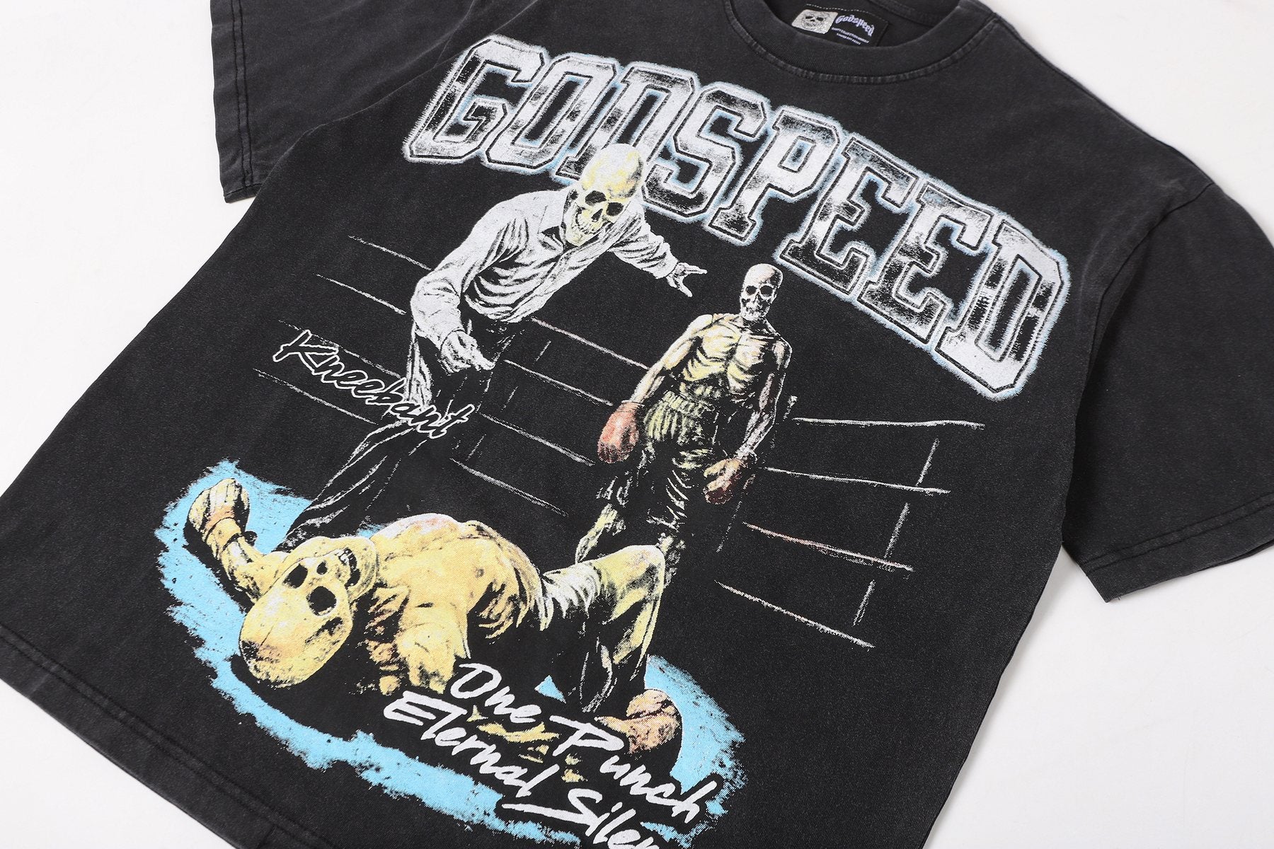 Godspeed Wrestling Graphic Short-Sleeve T-Shirt — detail