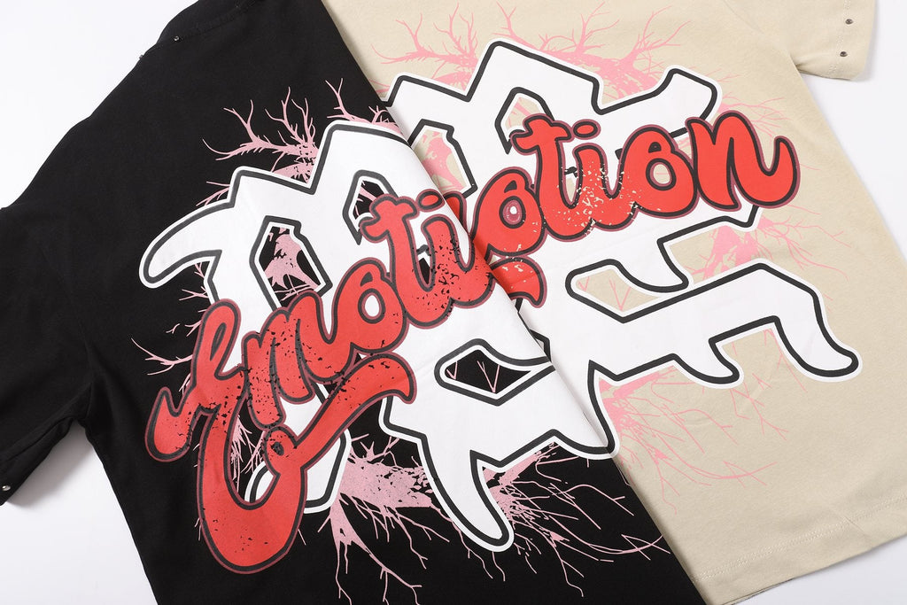 MIXED EMOTION Statue Graphic Short-Sleeve T-Shirt — comparison
