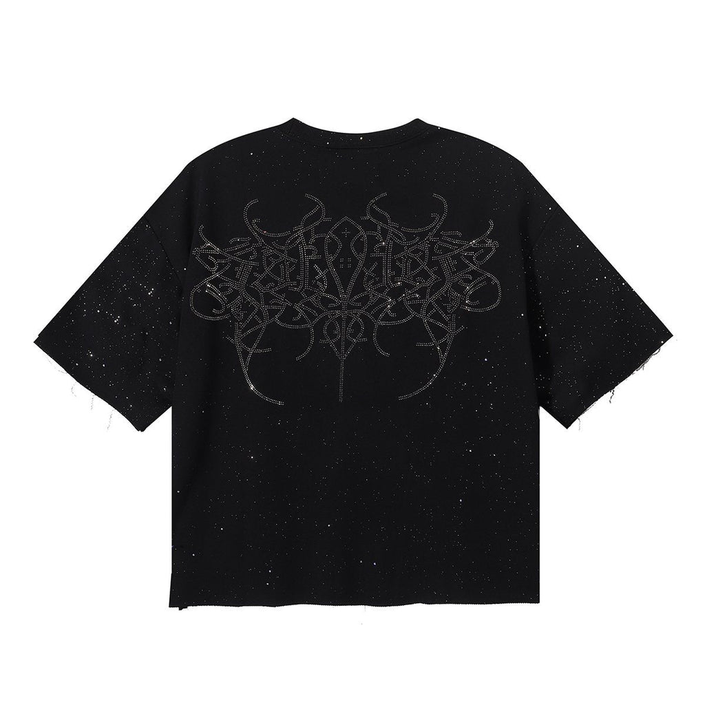 BKYS Revival Skeleton Rhinestone Graphic T-Shirt — back
