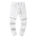 Purple Brand Paint-Splatter Distressed Jeans — hero