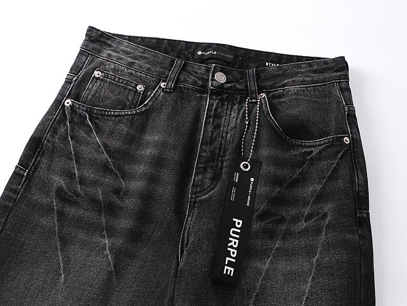 Purple Brand Washed Black Jeans — detail