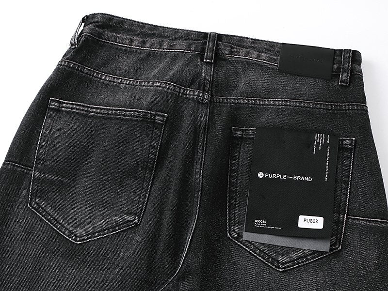 Purple Brand Washed Black Jeans — detail