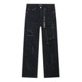 Purple Brand Paint-Splatter Distressed Jeans — hero