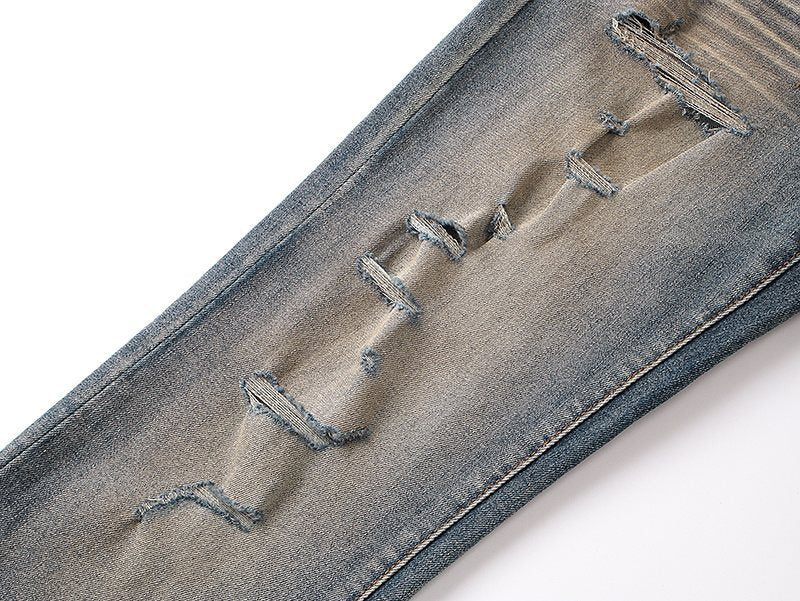 Purple Brand Distressed Flare Jeans — detail