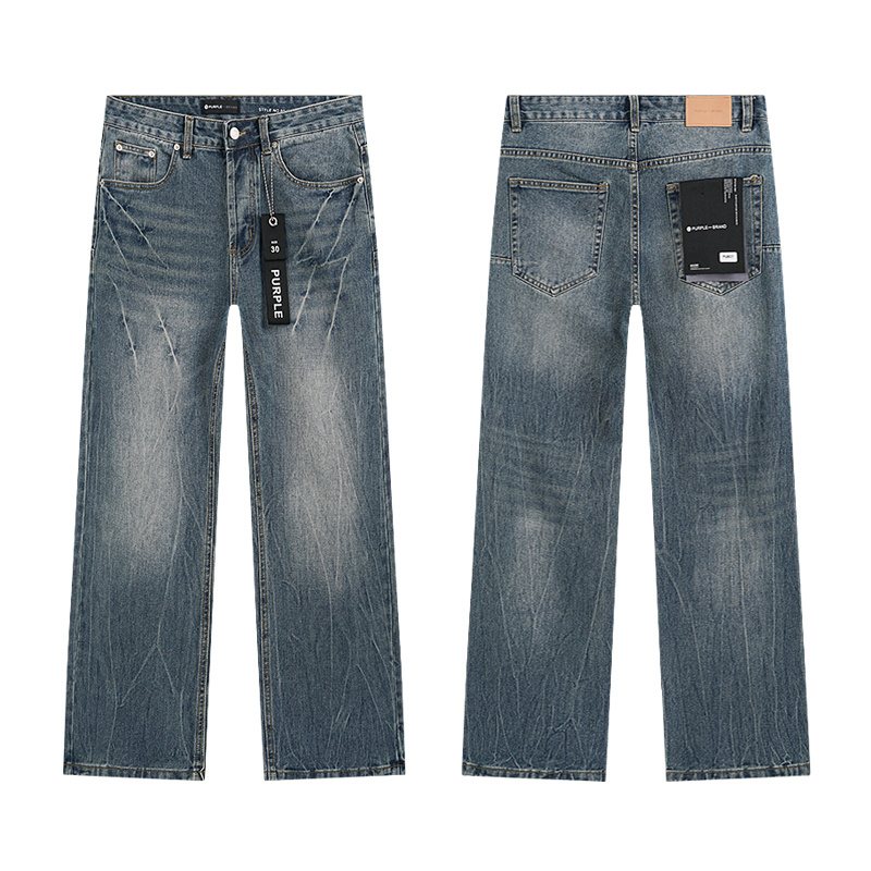 Purple Brand PU807 Washed Blue Distressed Jeans — hero