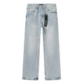 Purple Brand Light Blue Rhinestone Stripe Jeans — hero