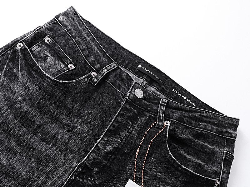 Purple Brand Floral Embroidered Flared Jeans — detail