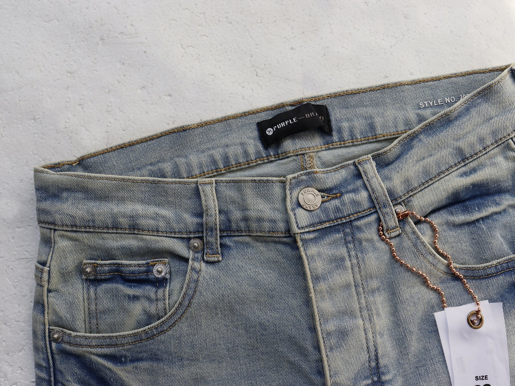 Purple Brand Sinners Graphic Skinny Jeans — front