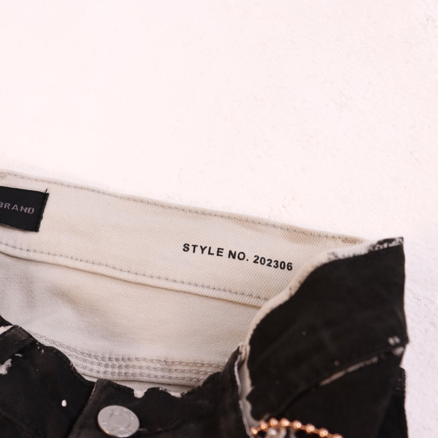 Purple Brand Distressed Graphic Jeans — neck_label