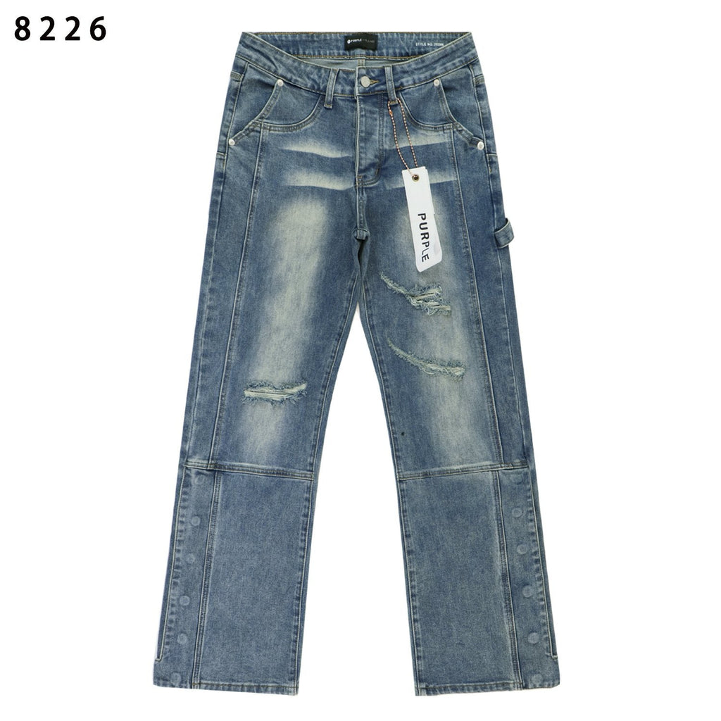 Purple Brand Washed Blue Denim Jeans — hero
