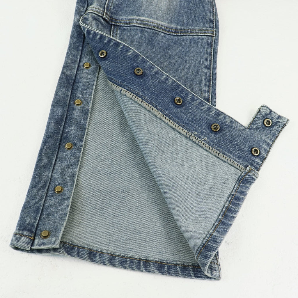 Purple Brand Washed Blue Denim Jeans — detail
