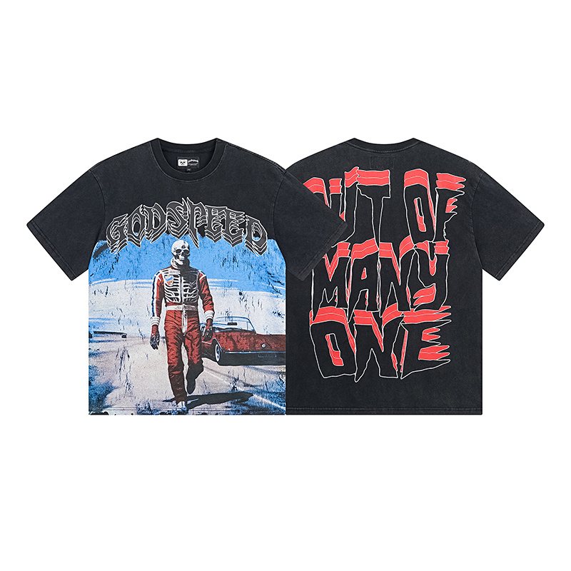 Godspeed Skeleton Racing Graphic T-Shirt — hero