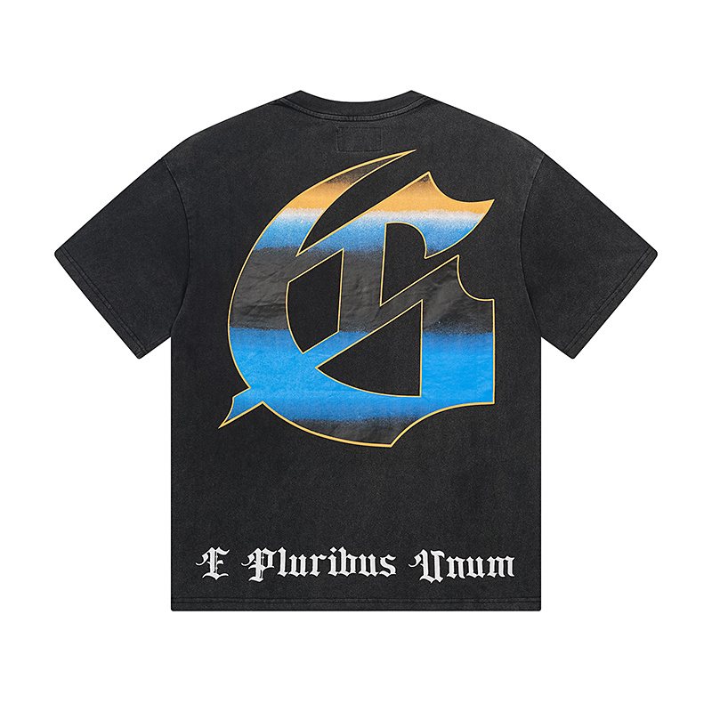Godspeed E Pluribus Unum Washed Black Graphic T-Shirt — back