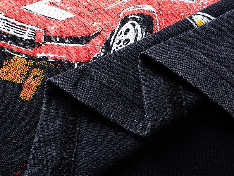 Godspeed Skull Car Graphic T-Shirt — detail