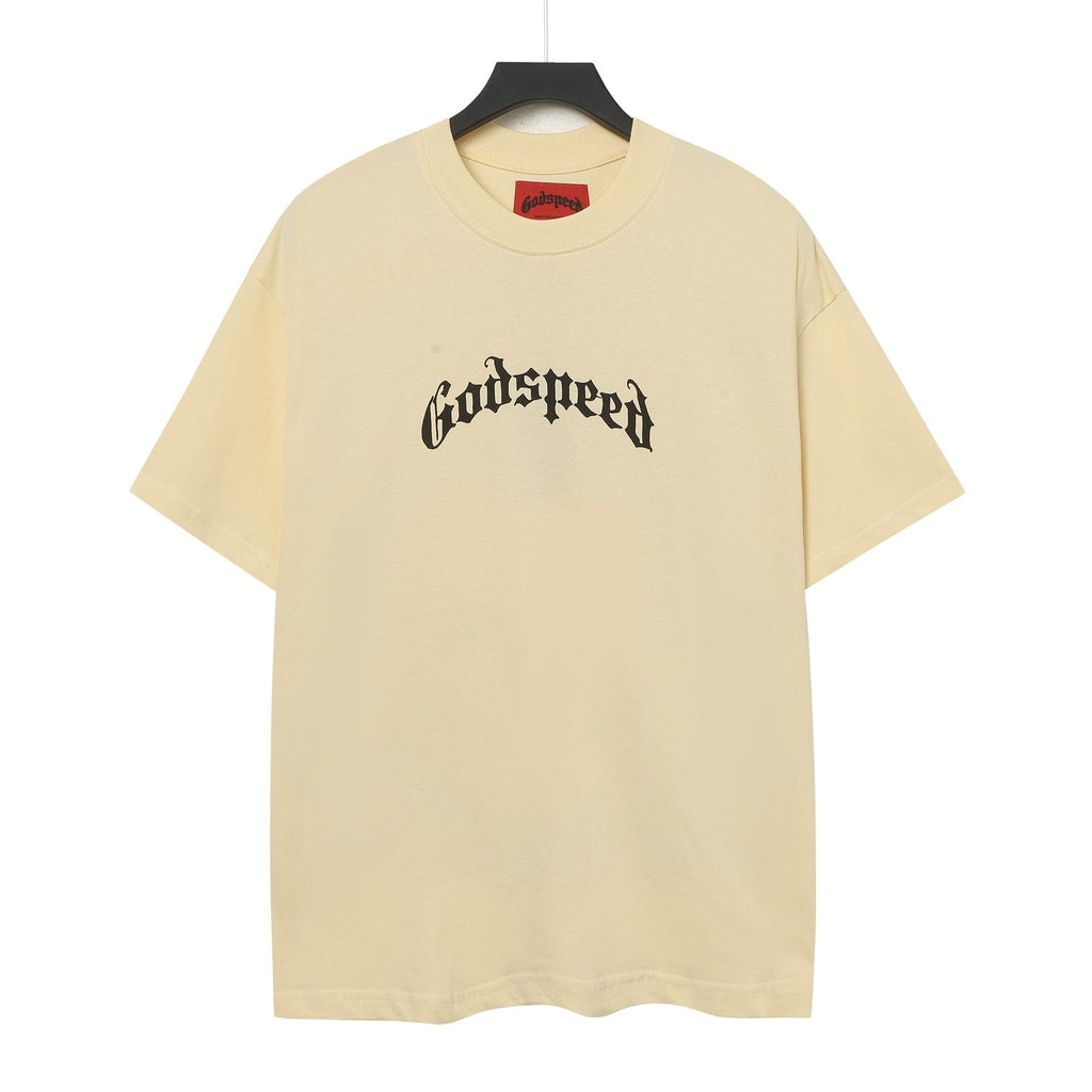 Godspeed Skull & Floral Graphic Short-Sleeve T-Shirt — front