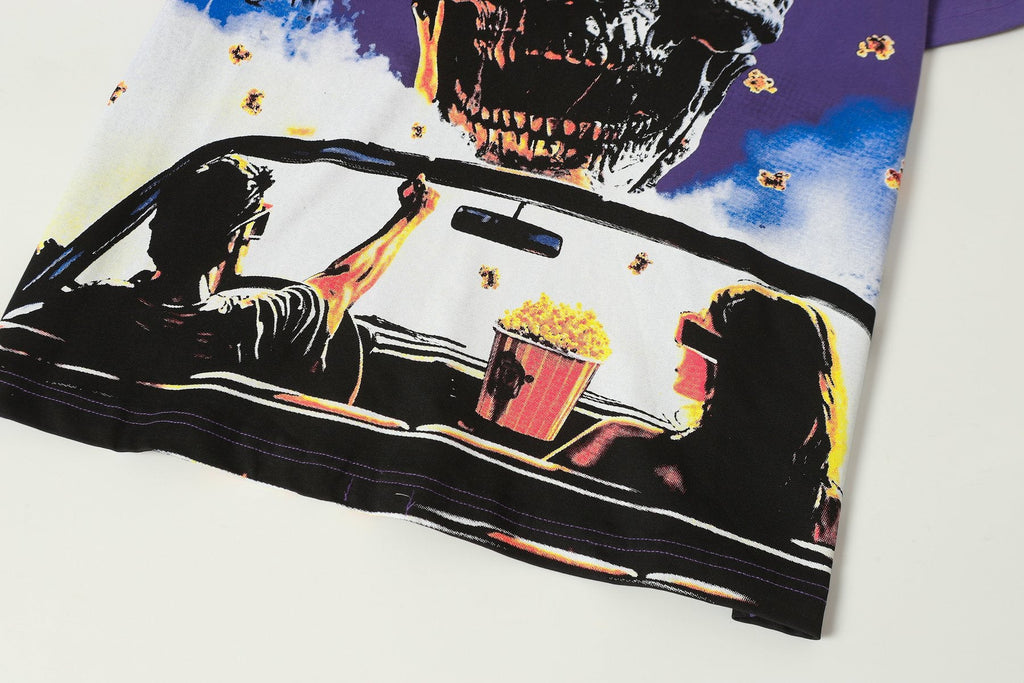 Godspeed Purple Washed Rock Graphic T-Shirt — detail