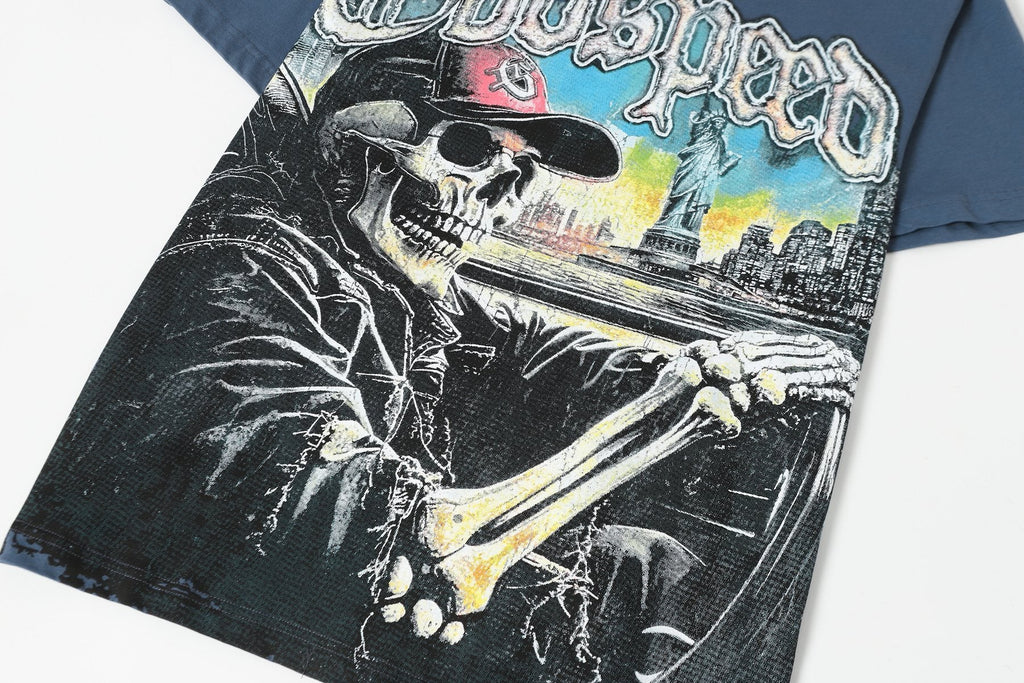 Godspeed Skull City Back Graphic T-Shirt — detail