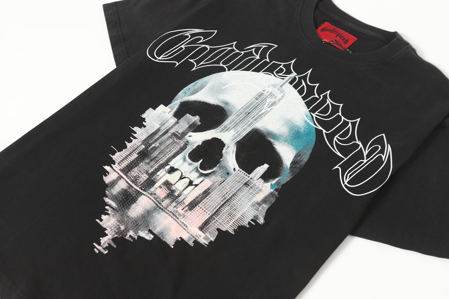 Godspeed Skull City Graphic T-Shirt — detail