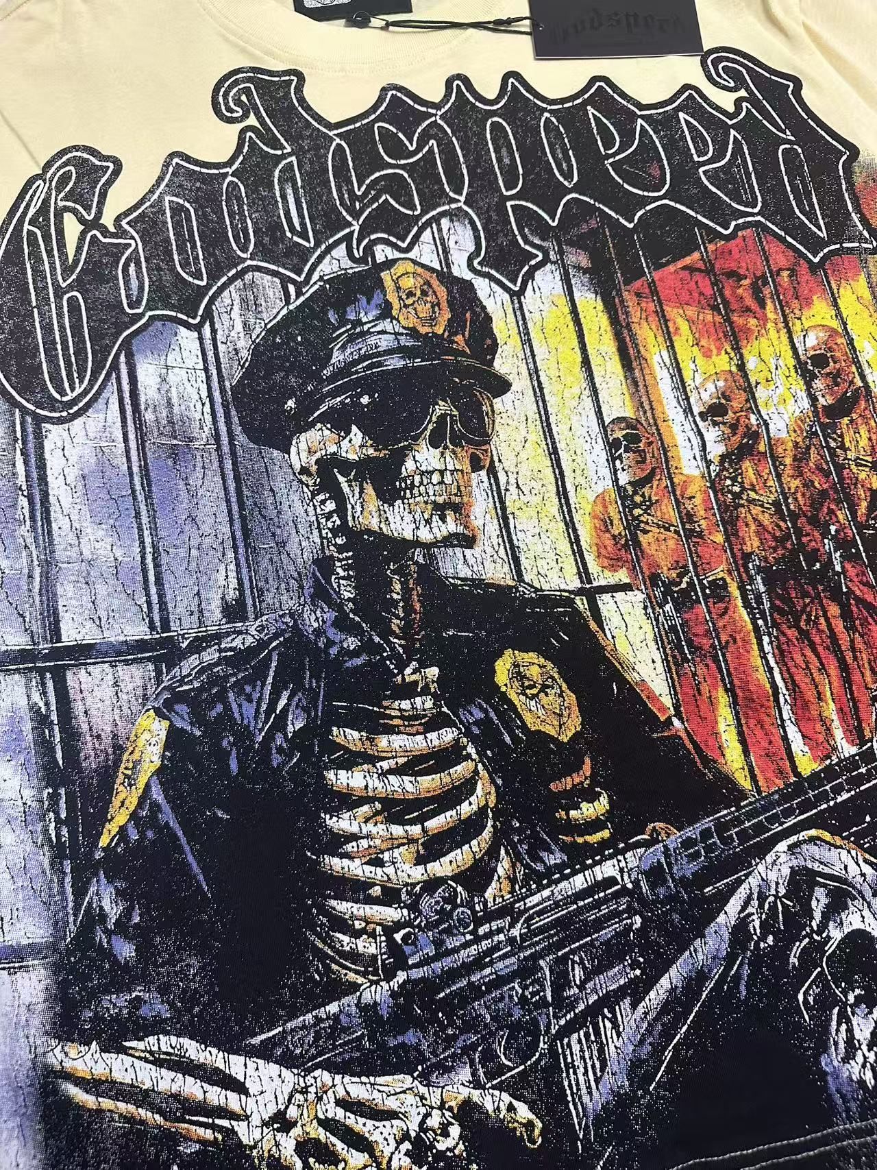 Godspeed Skeleton Graphic T-Shirt — detail