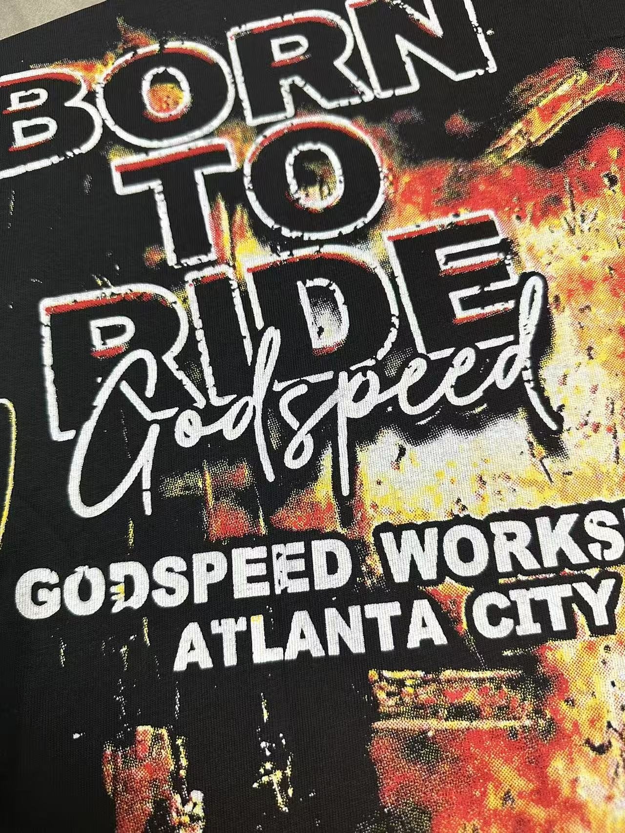 Godspeed Born to Ride Graphic T-Shirt — detail