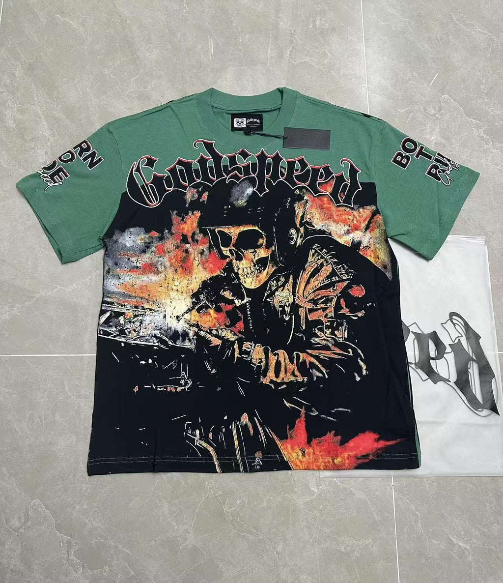 Godspeed Born to Ride Graphic T-Shirt — front