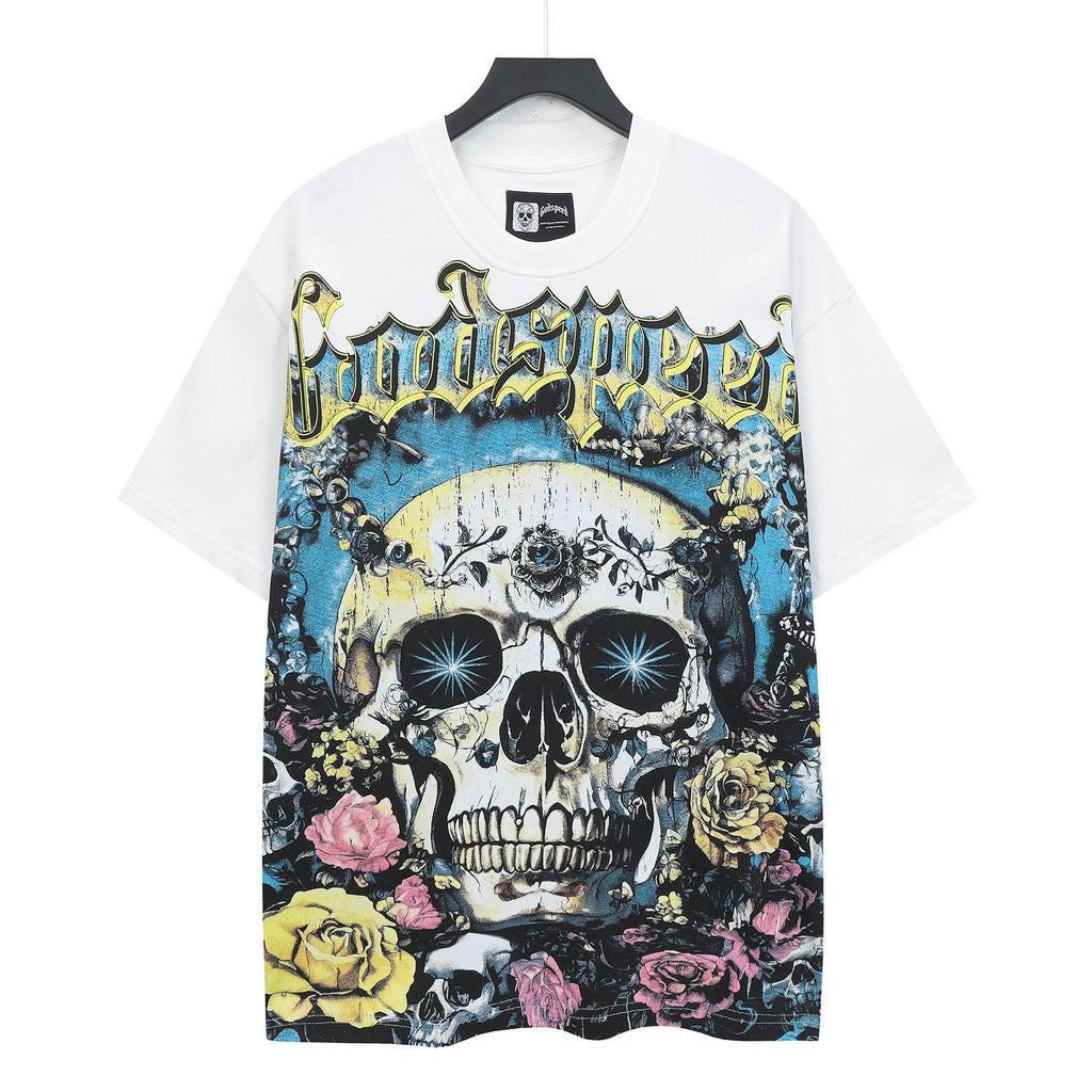 Godspeed Skull Rose Graphic T-Shirt — hero