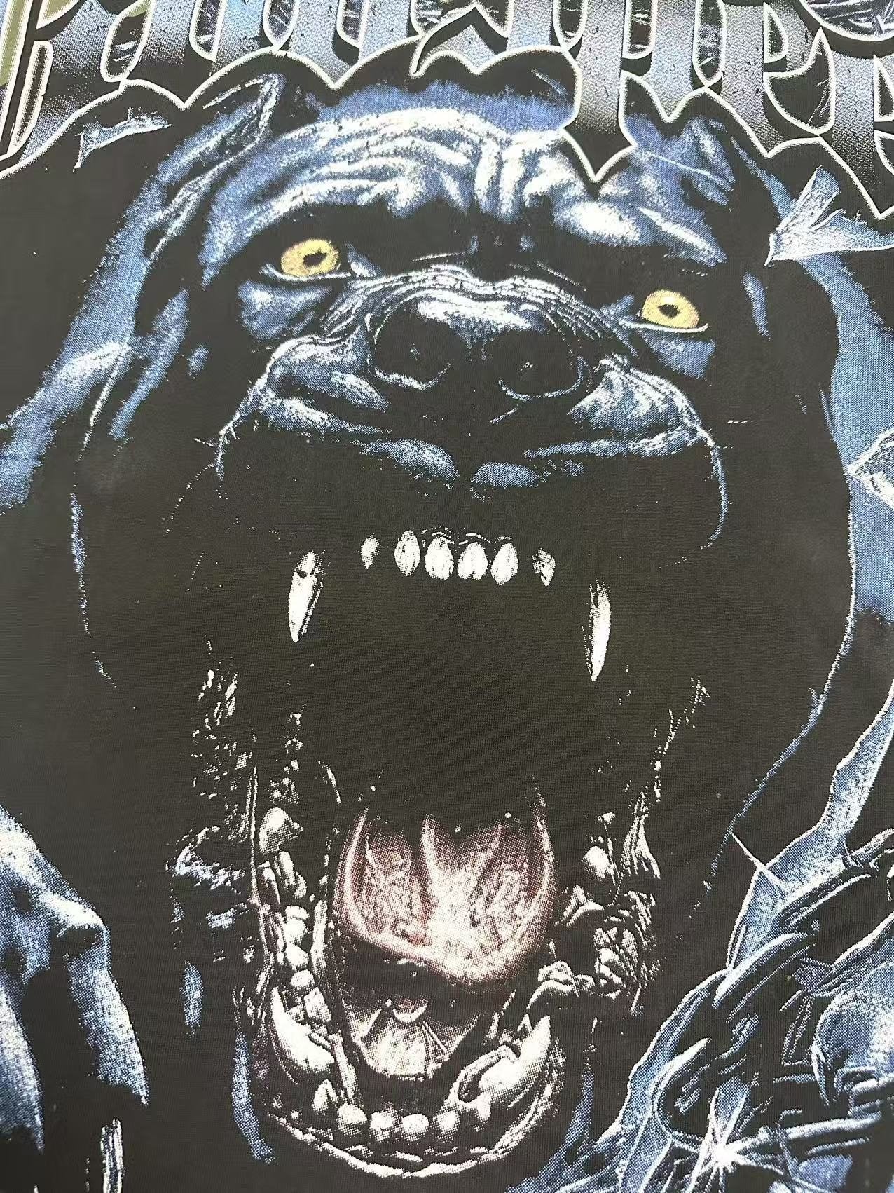 Godspeed Panther & Puck Your Society Graphic T-Shirt — detail