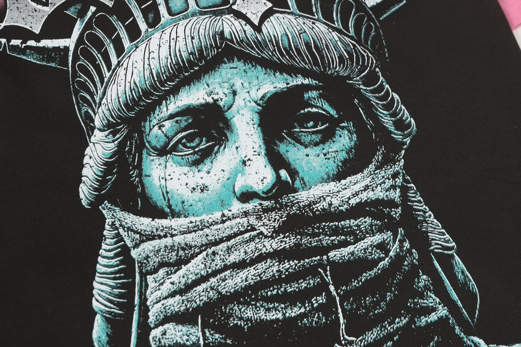 Godspeed Statue of Liberty Graphic T-Shirt — detail