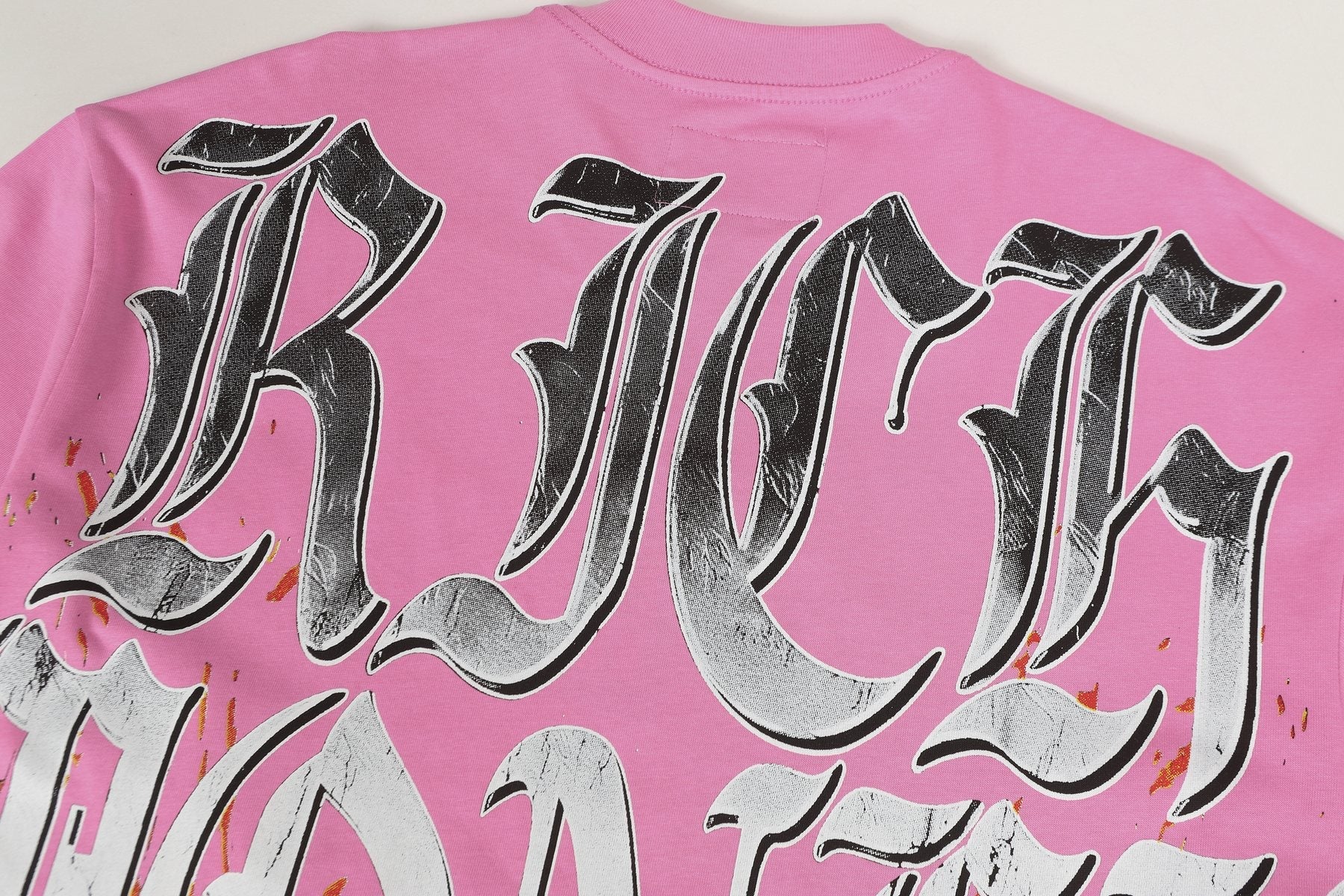Godspeed Pink Skull Graphic T-Shirt — detail