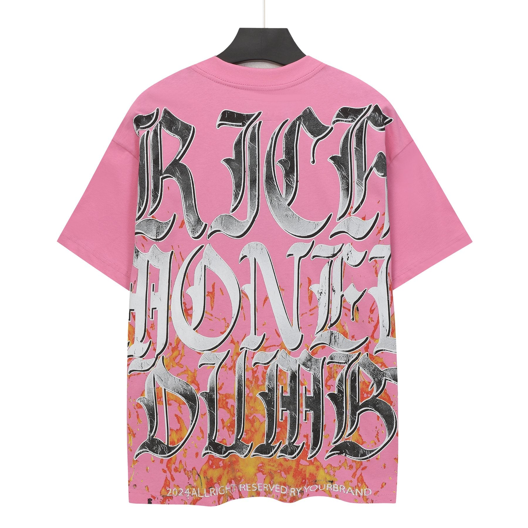 Godspeed Pink Skull Graphic T-Shirt — back