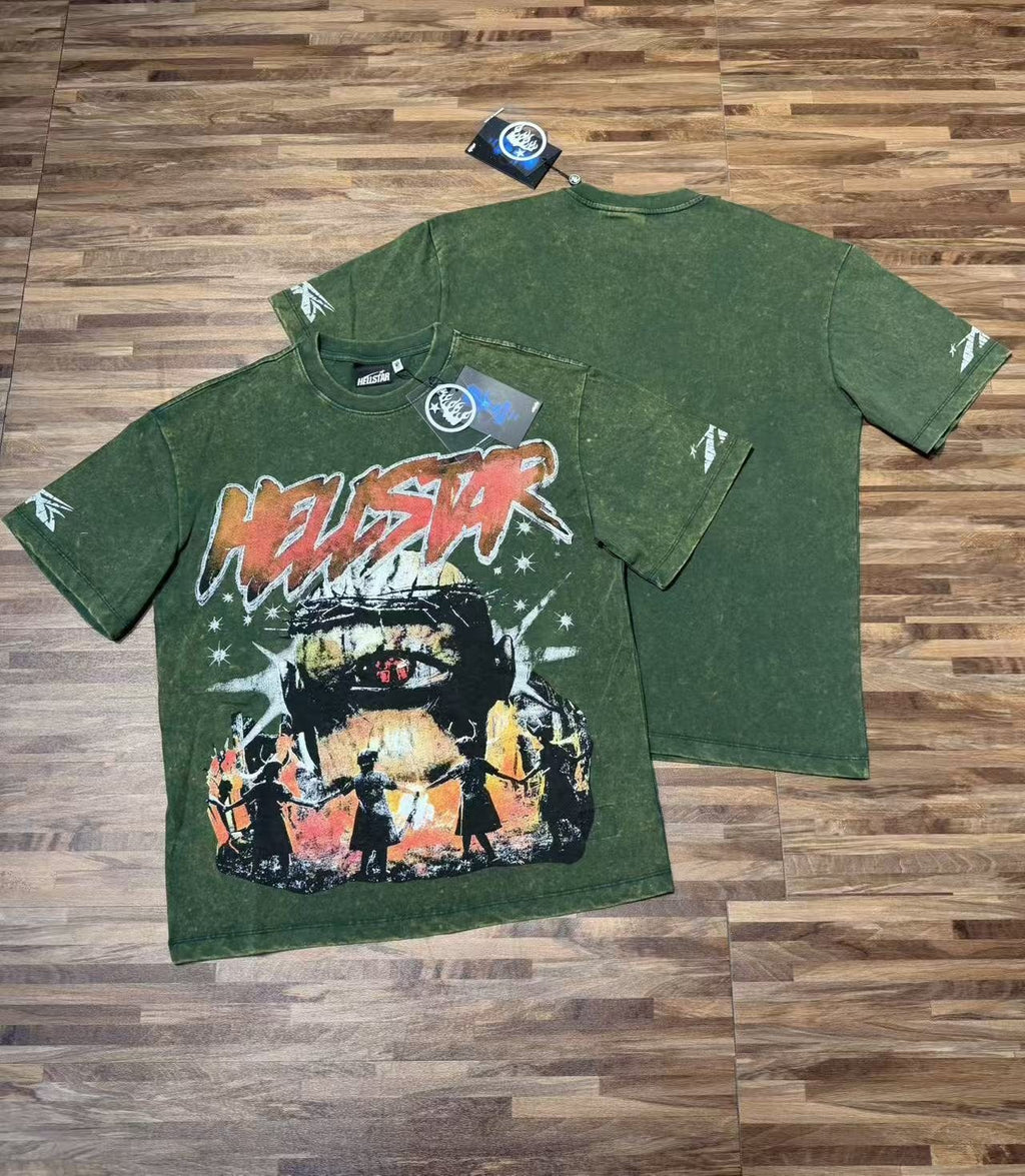 Hellstar Red Graphic Short-Sleeve T-Shirt — context