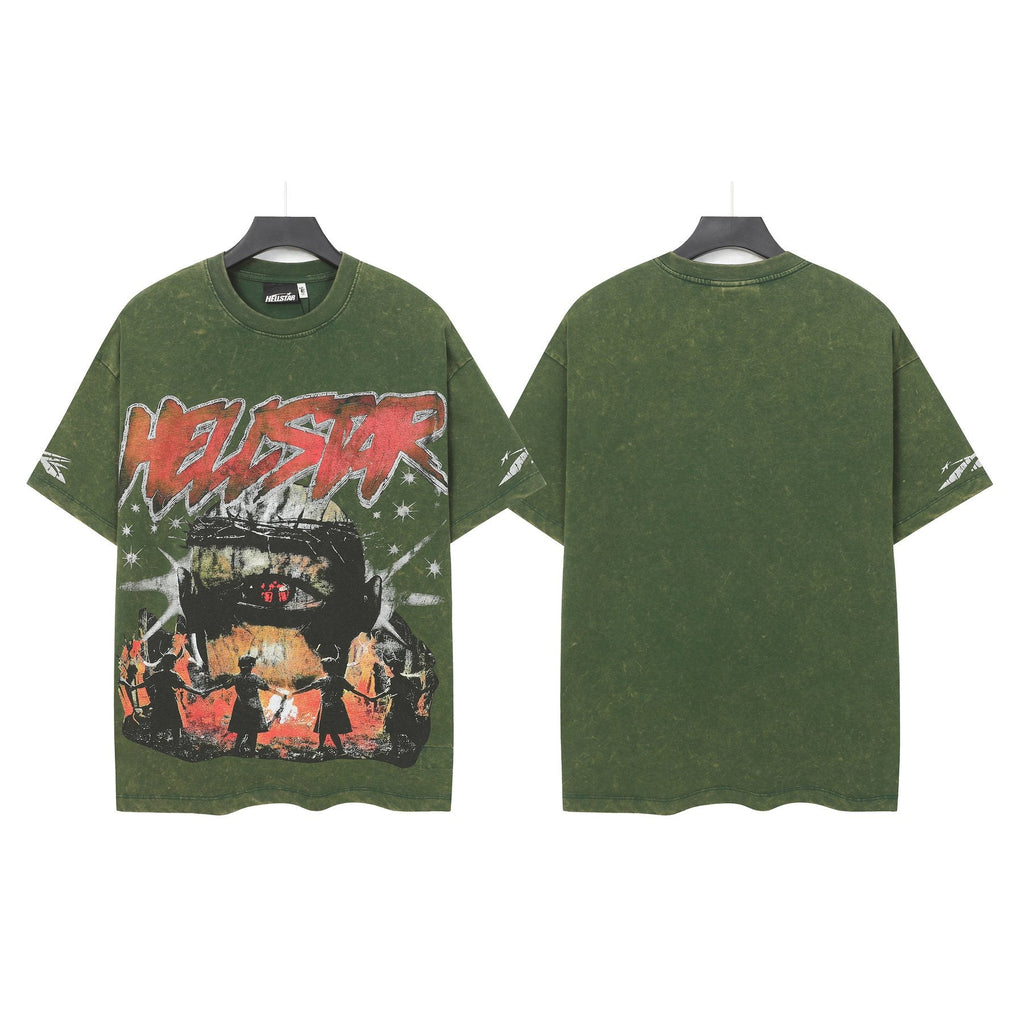 Hellstar Red Graphic Short-Sleeve T-Shirt — front