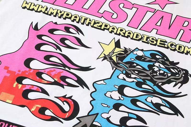 Hellstar My Path 2 Paradise Short-Sleeve Graphic T-Shirt — detail