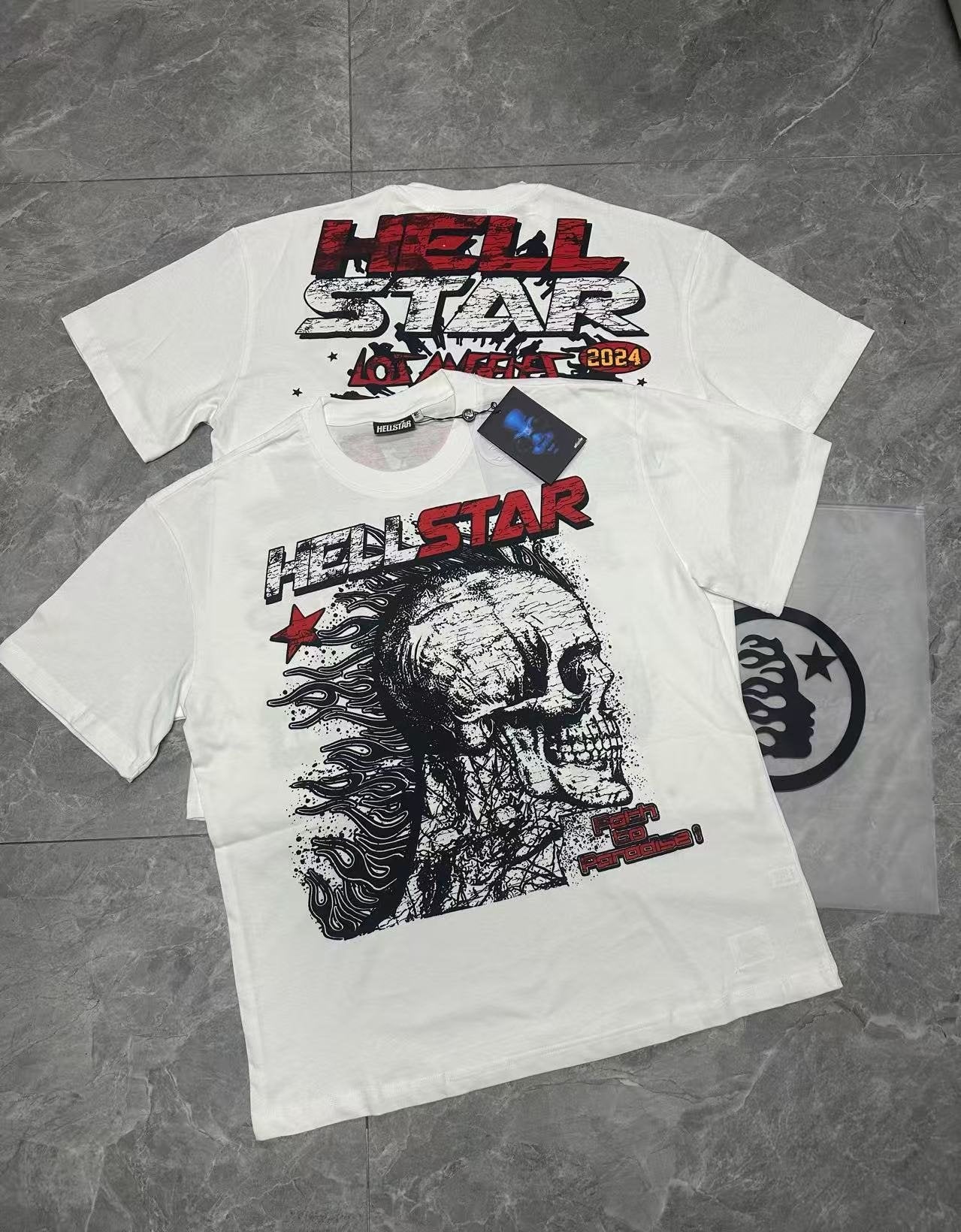 Hellstar Skull City-List Graphic T-Shirt — context