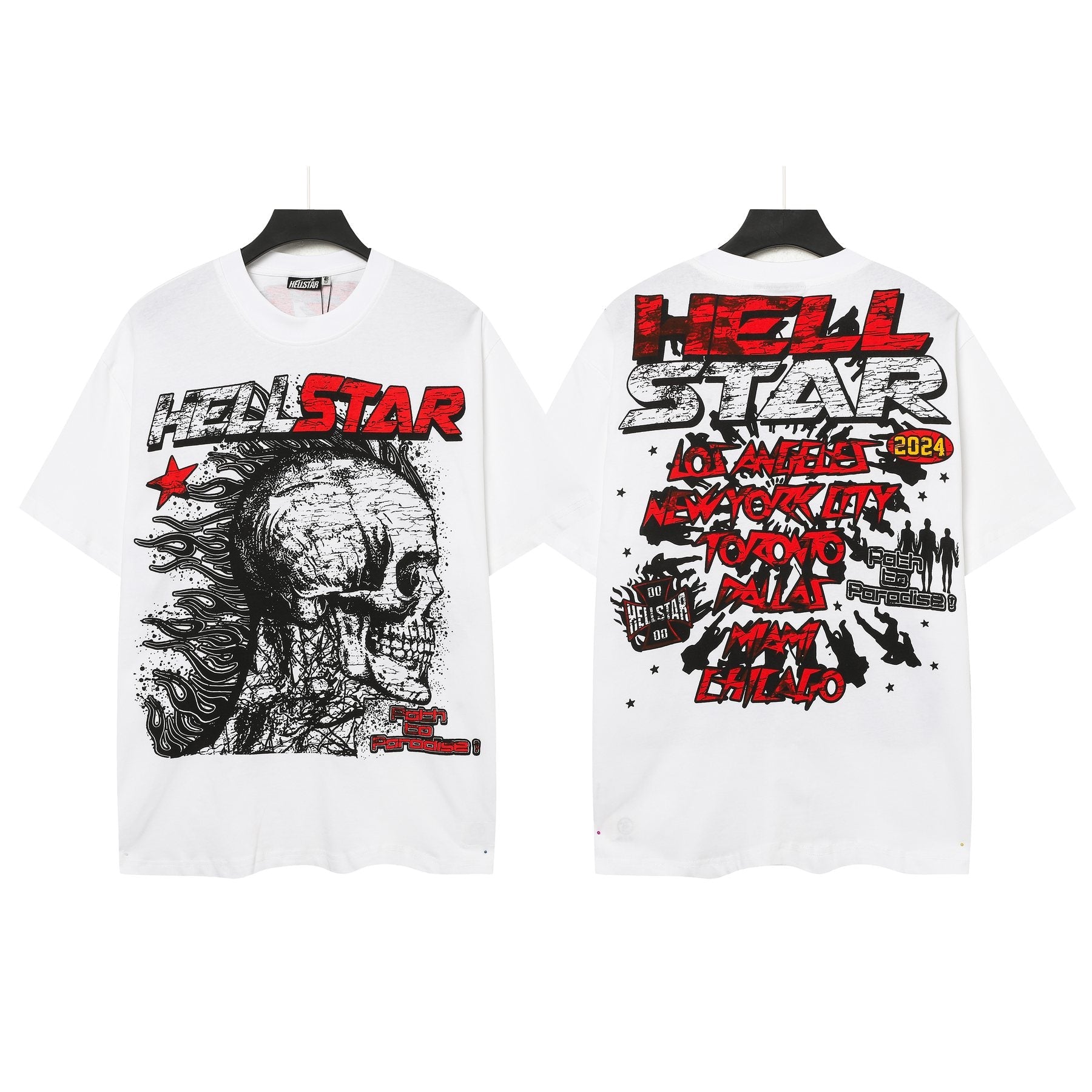 Hellstar Skull City-List Graphic T-Shirt — comparison