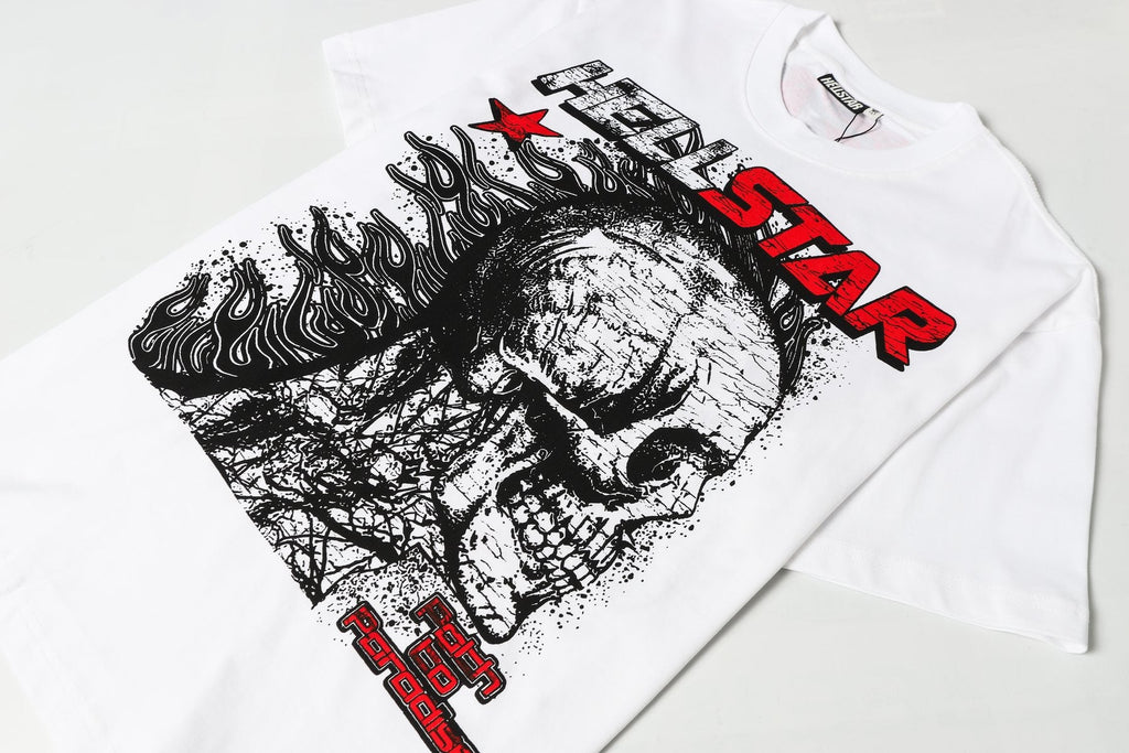 Hellstar Skull City-List Graphic T-Shirt — detail