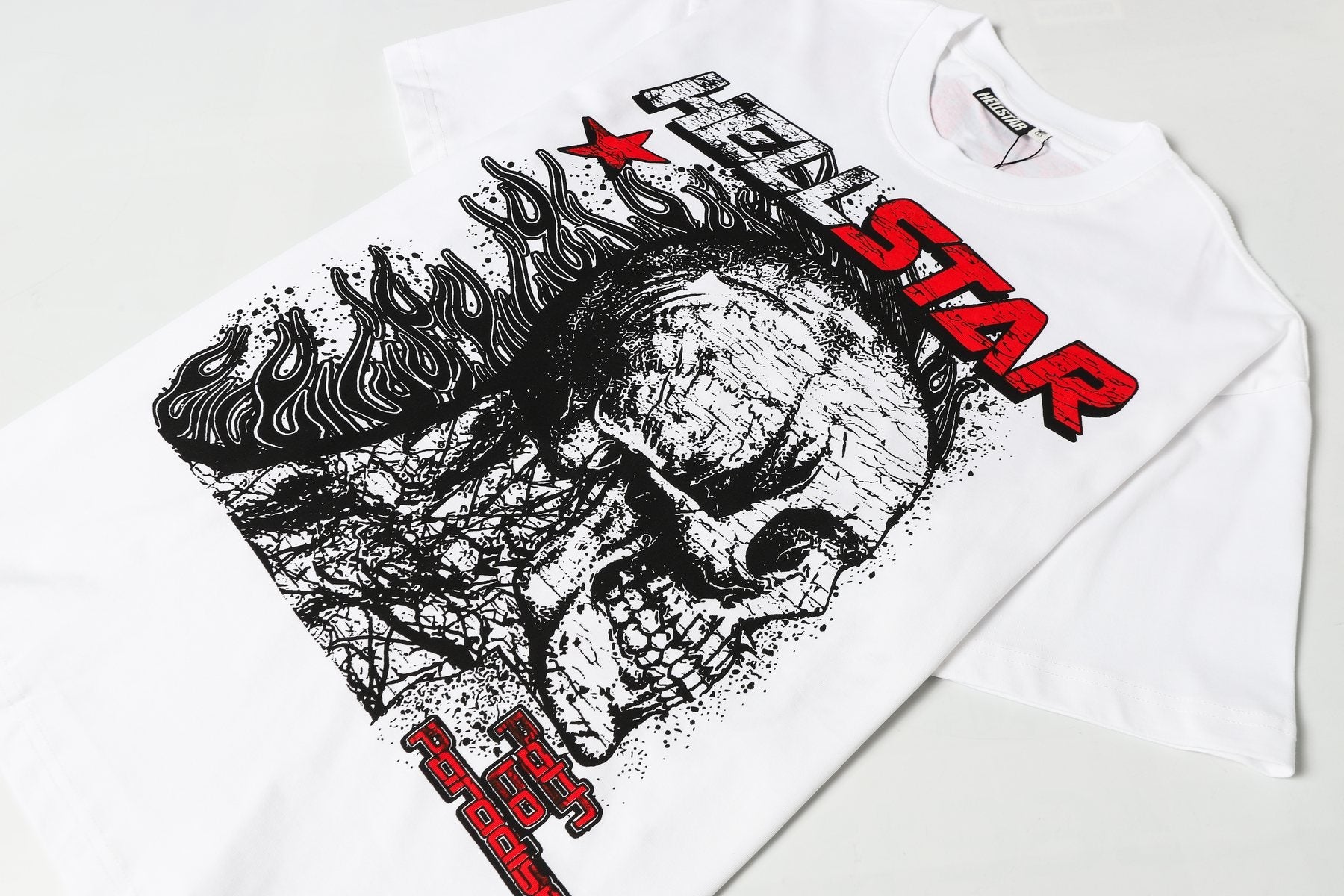 Hellstar Skull City-List Graphic T-Shirt — detail