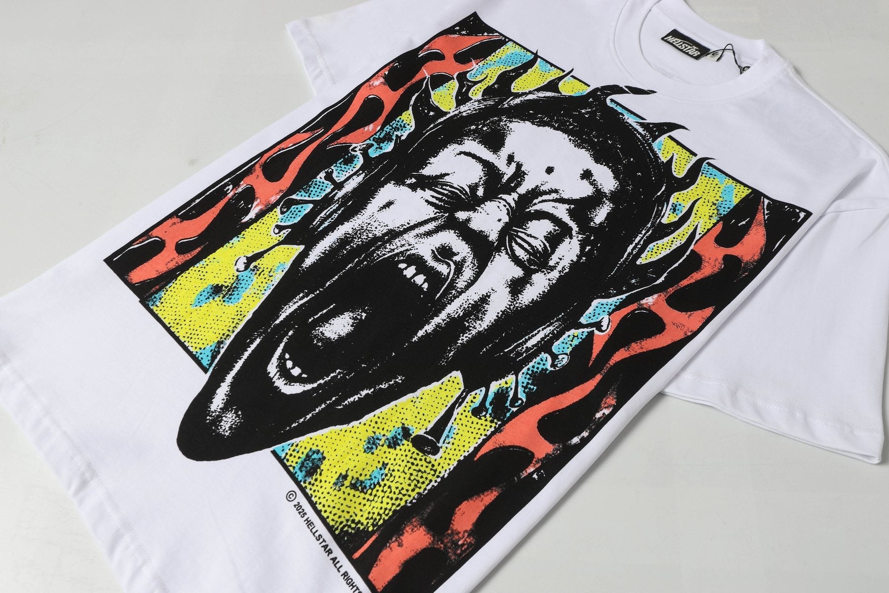 Hellstar Screaming Face Graphic T-Shirt — detail