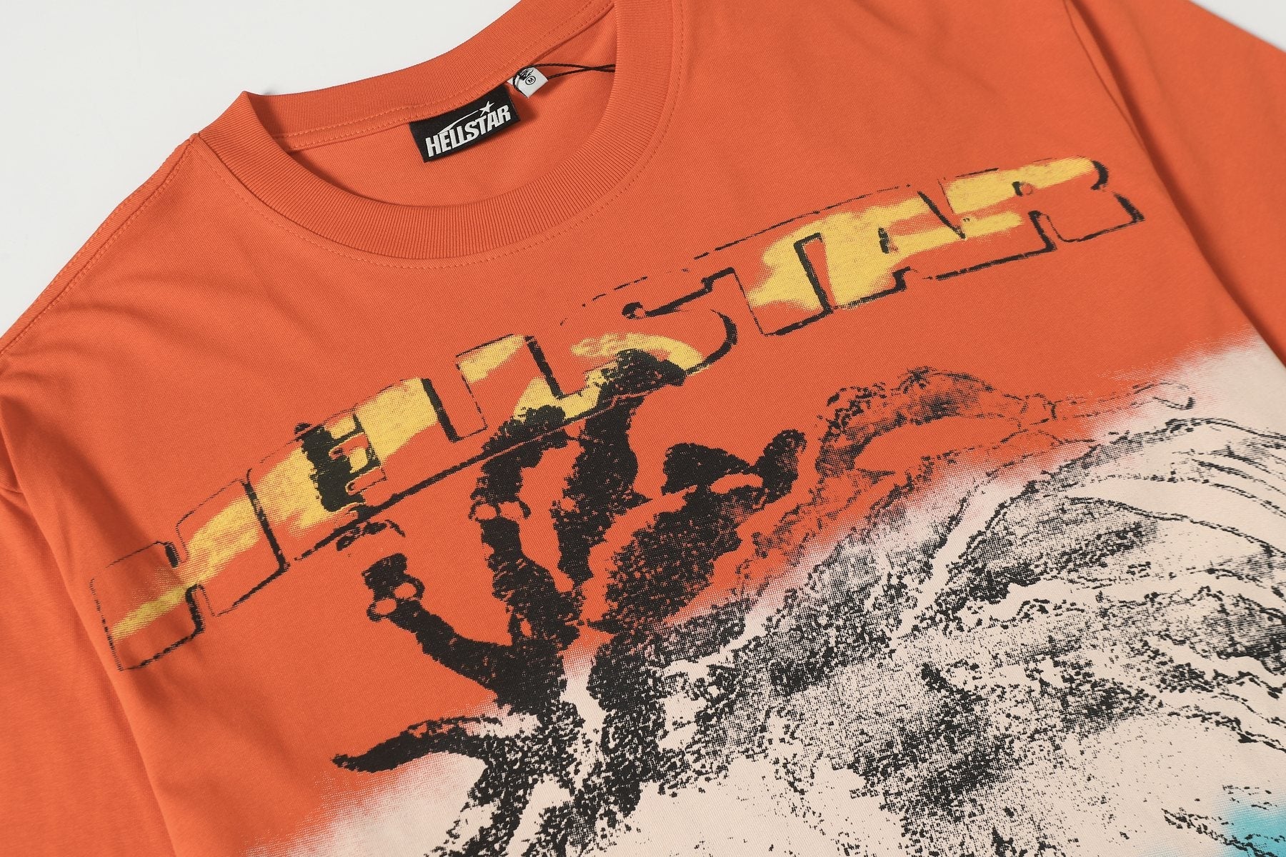 Hellstar Lion Graphic Gradient T-Shirt — detail