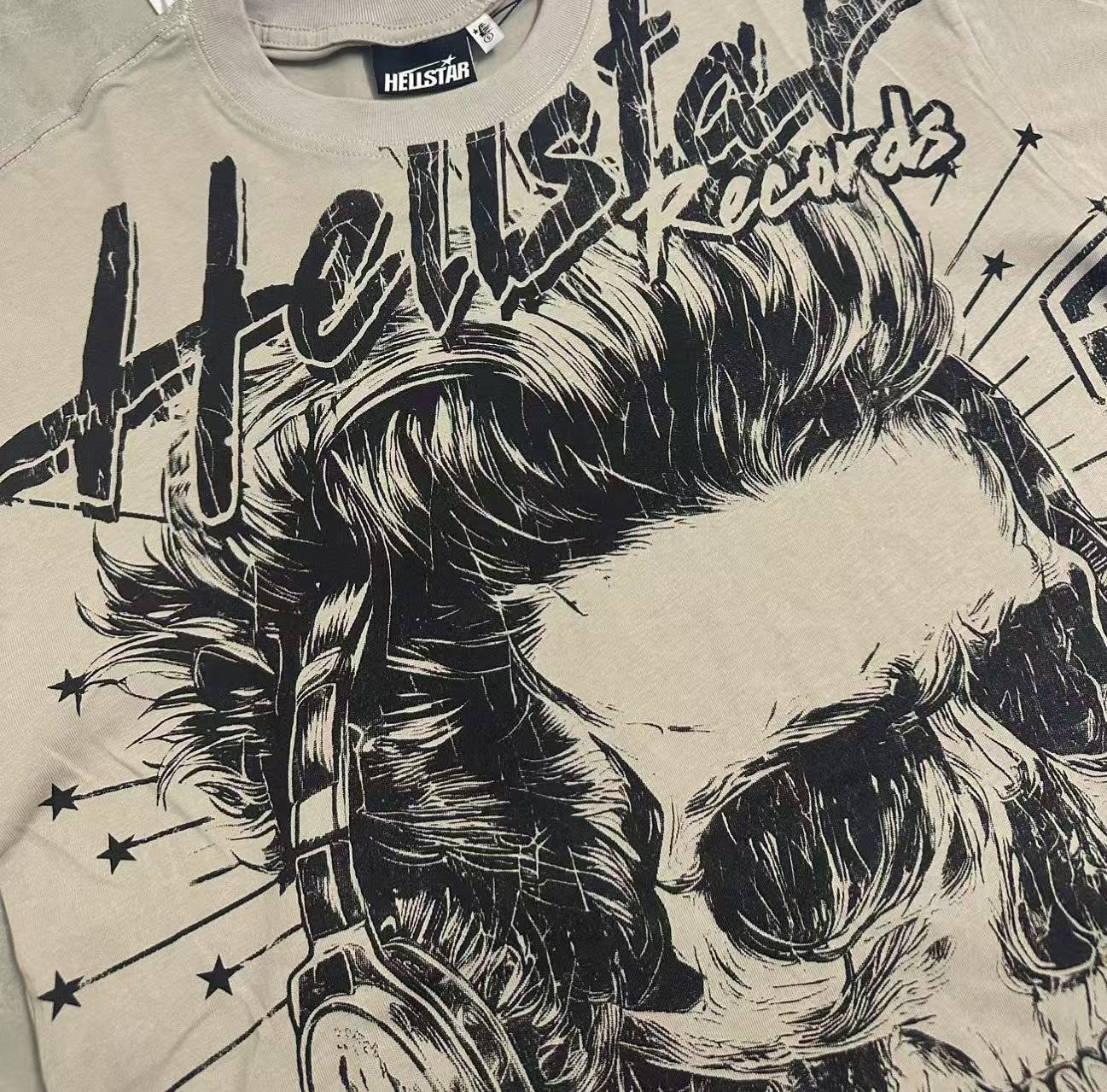 Hellstar Skull World Tour Graphic T-Shirt — detail