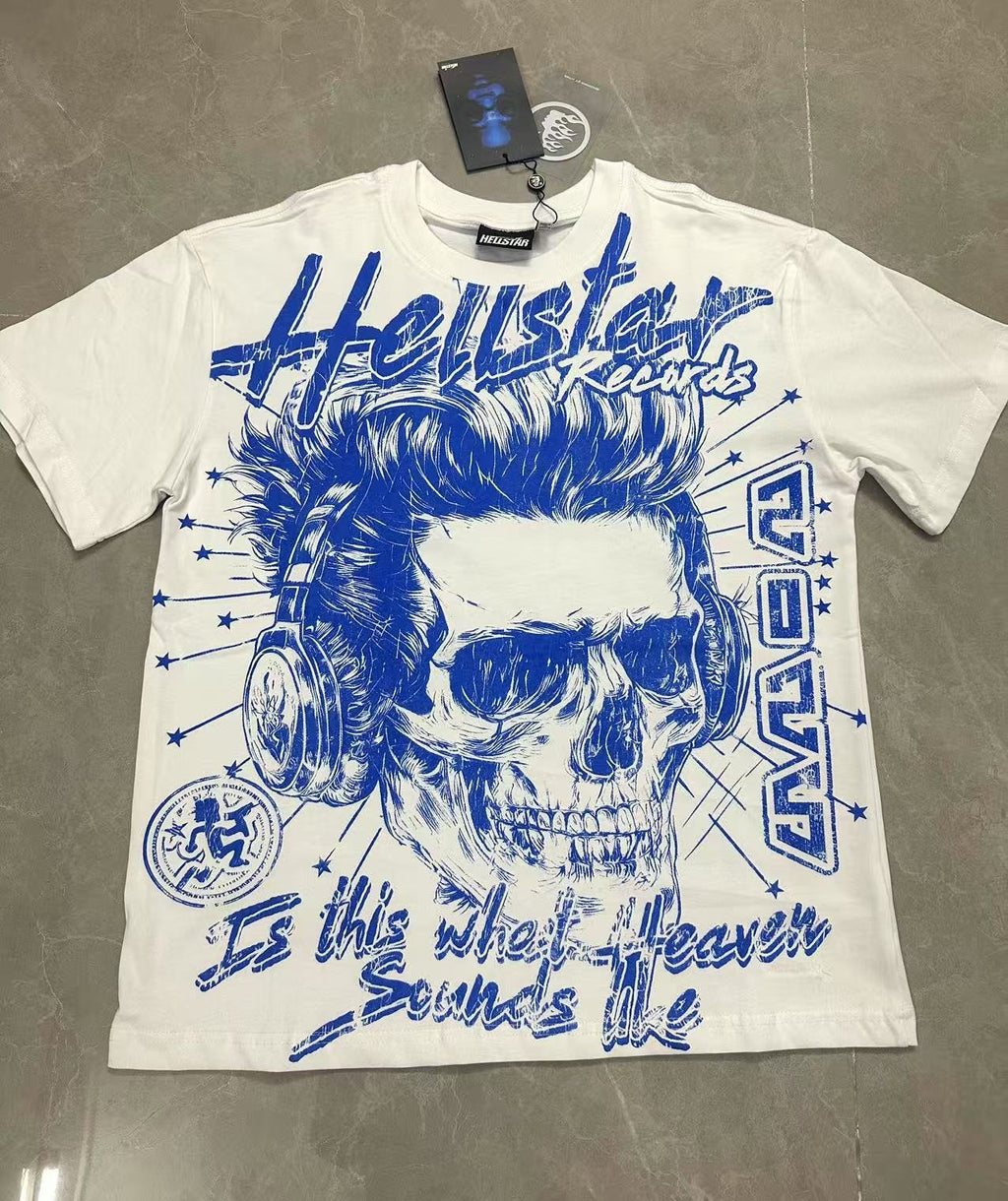 Hellstar Skull World Tour Graphic T-Shirt — front