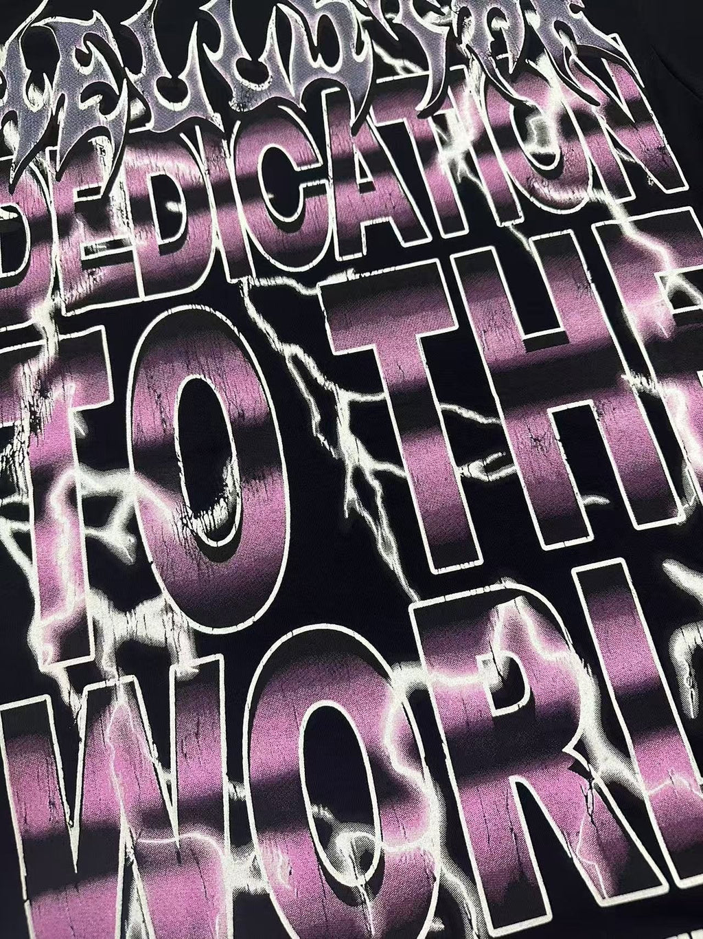 Hellstar Dedication to the World Graphic T-Shirt — detail