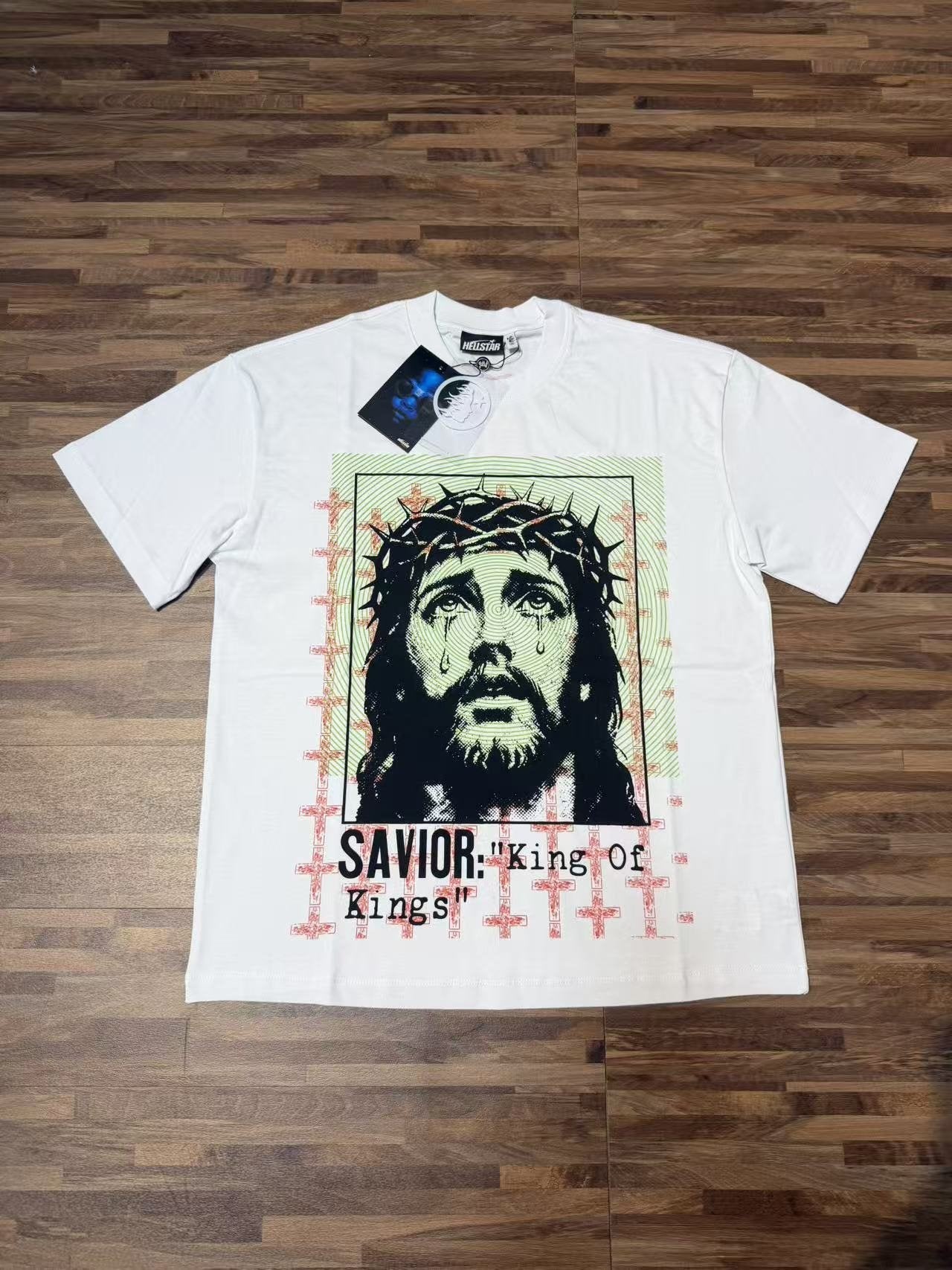 Hellstar Savior King of Kings Graphic T-Shirt — front