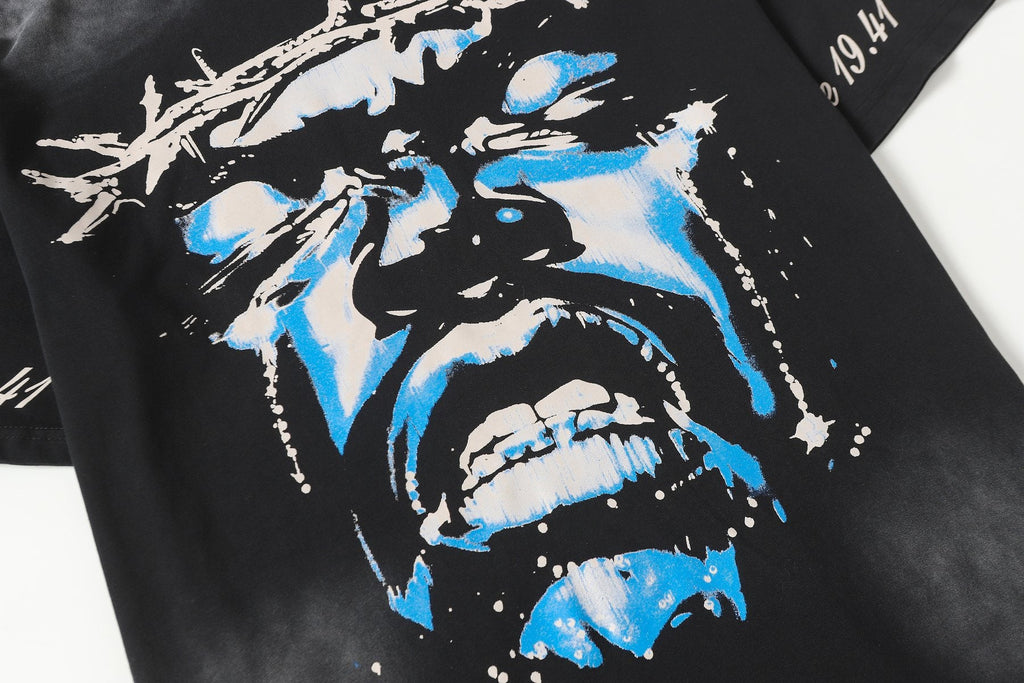 Hellstar Front, Back & Sleeve Graphic T-Shirt — detail
