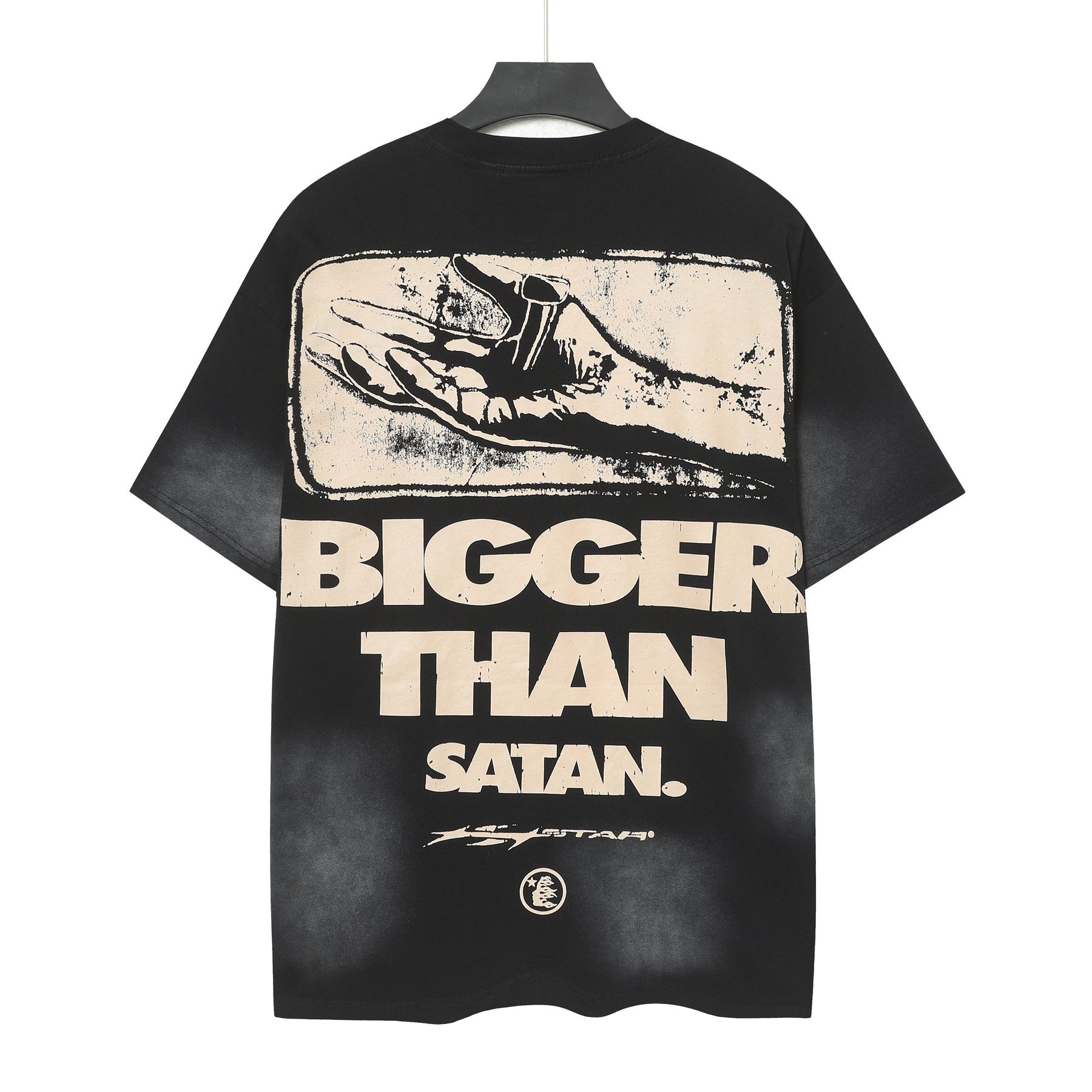 Hellstar Savior Bigger Than Satan Graphic T-Shirt — back