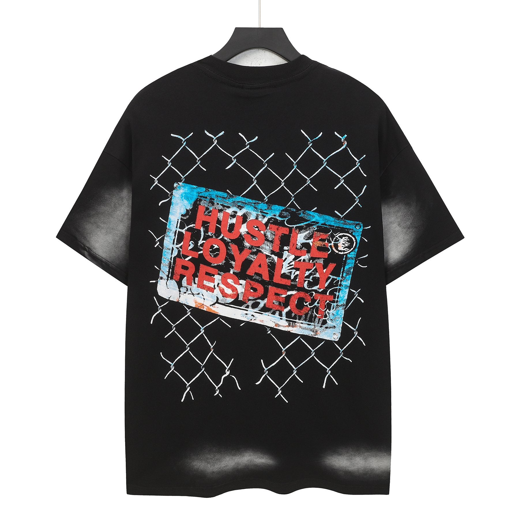 Hellstar Hustle Loyalty Respect Graphic T-Shirt — back
